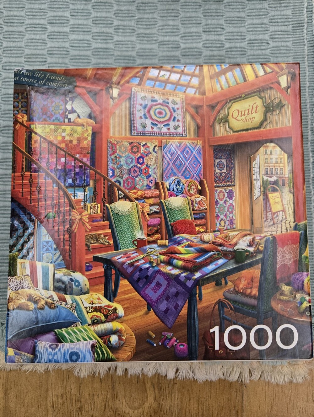 Rose Art Hobby Haven Quilt Shop 1000 Piece Jigsaw Puzzle